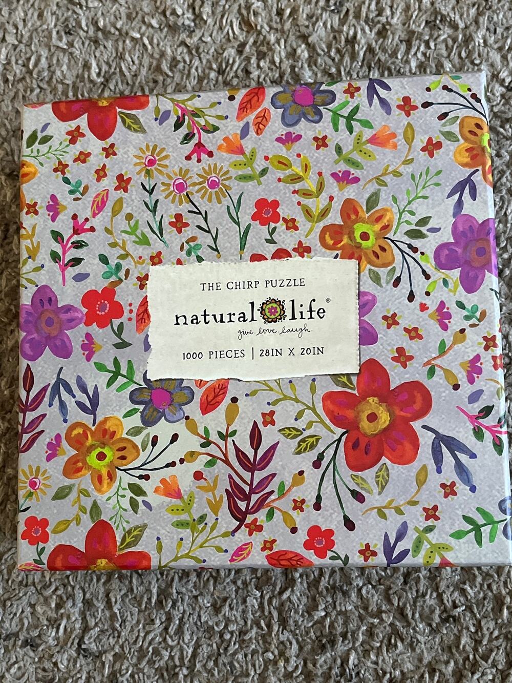 Natural Life The Chirp 1000-Piece Jigsaw Puzzle, colorful patchwork puzzle, NIB